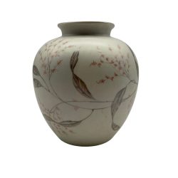    Rosenthal porcelánváza Fritz von Stockmayer japonizáló színes festményével. 1940-es évek